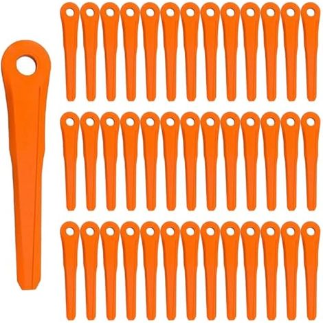 Lot de 40 lames en plastique 4002 007 1000 pour Stihl PolyCut 6-2, 6-3, 7-3, 28-2, 48-2, 27-3, 47-3, lames de rechange pour tondeuse Stihl PolyCut (1/5)