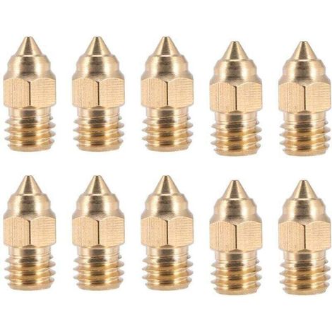 10 PièCes SéRies -6 SE 0.4 MM Buse Hotend , XU,Buses pour -10 V2 -3 -5 SéRie D'Imprimante 3D, produit qualité supérieure, durable et fiable, matériaux sélectionnés , satisfaction garantie - (1/4)