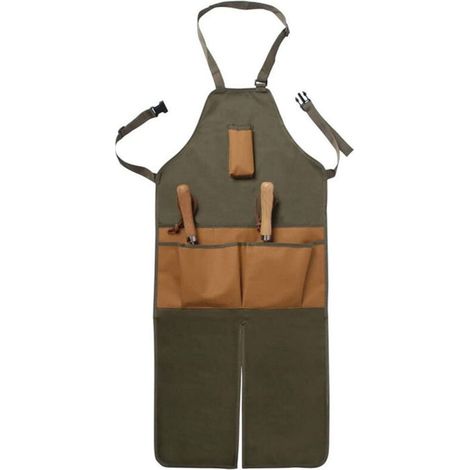 Tablier d'extérieur en tissu Oxford multi-poches pour le jardinage et l'élagage Tablier de ferme étendu pour le jardinage et l'élagage (1/5)