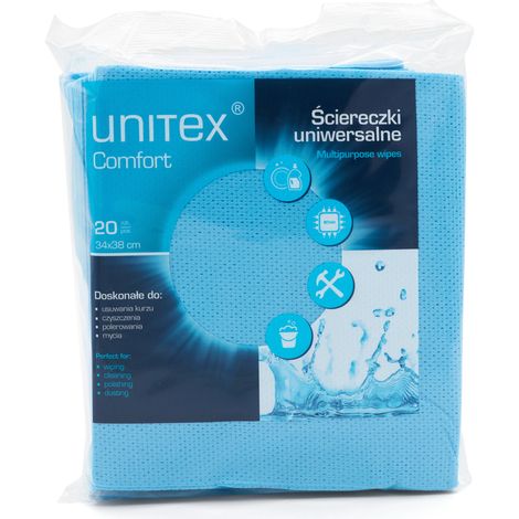 Panni blu Unitex, confezione da 20