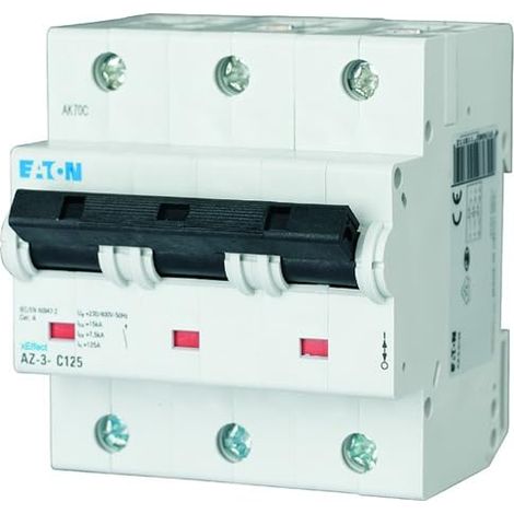 EATON MCB DISJONCTEUR TYPE B, 3 BROCHES 80 A 400 V, CAPACITÉ DE COUPURE 20 KA AZ 174512