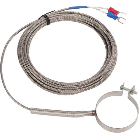 Sonde de contrôle de température multi-tailles à filetage thermocouple haute sensibilité et large plage de mesure (0‑400°C) pour l'industrie (4 mètres) (1/5)