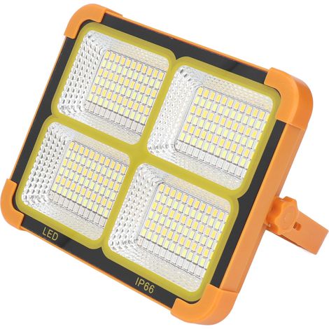 1000-W-Solarfluter, 4 einstellbare Modi, IP66 wasserdicht, tragbare Außenleuchte für Garage, Teich, Notbeleuchtung (1/5)