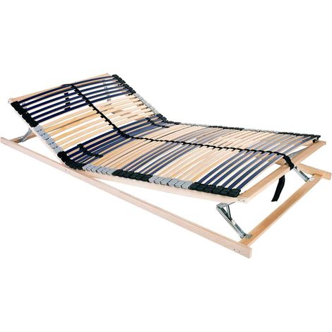 Bett-Lattenrost Braun 100 x 190 cm Massivholz Buche