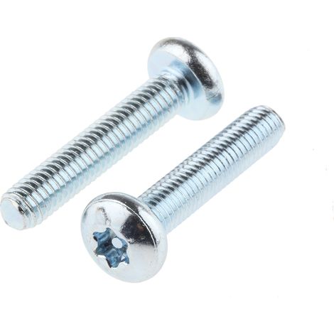 Vis de sécurité inviolable, M5 x 25mm, tête Cylindrique, en Acier ( Prix pour Sachet de 100 )