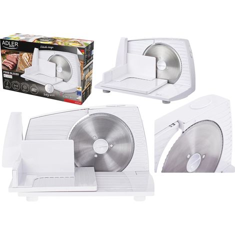 Cortadora de alimentos, grosor ajustable, diseño plegable, blanca, UE (1/5)