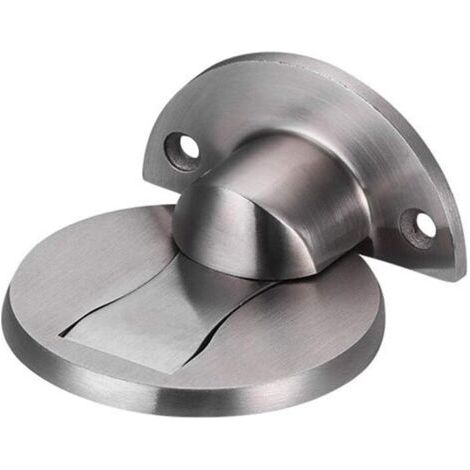 Butée de Porte Magnétique en Acier Inoxydable 304, Support de Porte de Bureau de Restaurant d'hôtel à la Maison Door Stop-Argent Brossé (1/4)