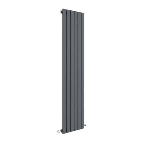 Hudson Reed Sloane Single Designer Vertical Radiator 1500mm H x 354mm W - Anthracite (1/5)