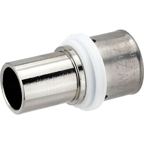 Pressfitting-Übergang 26 x 3,0 mm MV-Rohr auf 22 mm Kupferrohr - Pressanschluss vernickelt