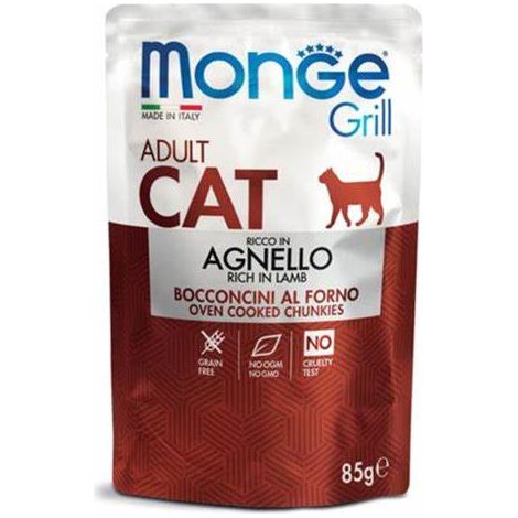 Monge Cat Grill Cordero Adulto bolsa 85g