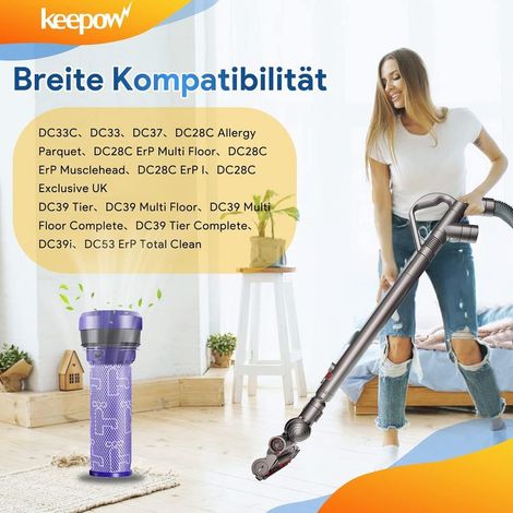 Filtre Pré-Moteur pour Dyson DC33c DC37 DC33 DC39 DC28C DC53 Aspirateur 92341301, Accessoires pour Dyson Filtre Remplacement (1/5)