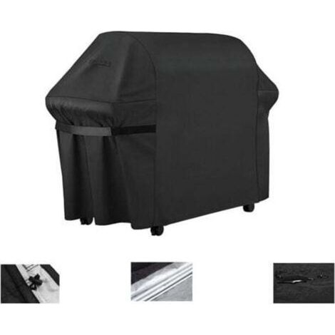 Housse Barbecue Gaz, Bache Barbecue Exterieur Rectangulaire 145 x 61 x 117 CM,Housse Plancha 210D Etanche,Anti-UV Imperméable pour Weber, Holland, Jennair Campingaz etc, (1/4)