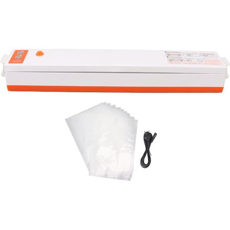 Machine à mettre sous vide pour aliments, sacs plastique cuisine, emballage automatique domestique compact, prise UE 220V (1/5)