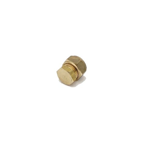 PrimaPlus Compression Stop End 10mm - Brass Fittings Pack of 10 (1/3)
