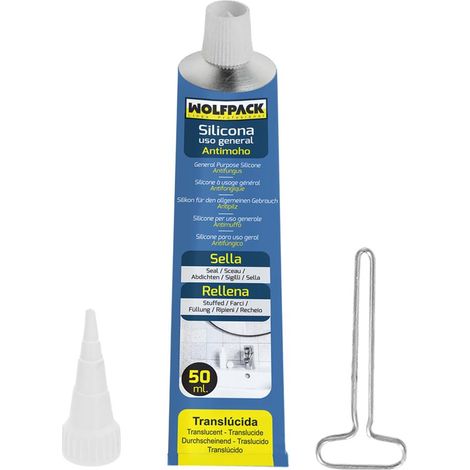 Tubo Silicone Acido 50 cc. Trasparente (1/2)