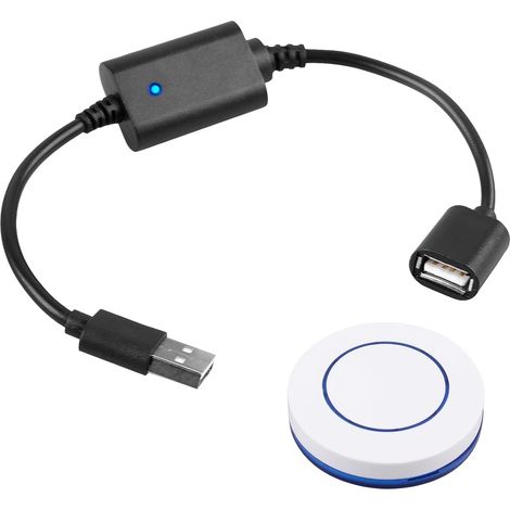 Télécommande et interrupteur USB, DC 5 V, télécommande sans fil, interrupteur USB pour petite veilleuse, ventilateur, bande lumineuse LED (1/5)