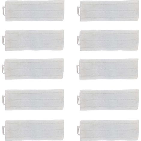 Juego de 10 fregonas de microfibra de 42 cm con velcro