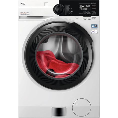AEG Series 9000 LWR9E106AB lavasciuga Libera installazione Caricamento frontale Bianco B (1/5)
