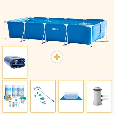 Intex Piscine Tubulaire Rectangulaire - 450x220x84 cm - 6-pièces S20076 (1/5)