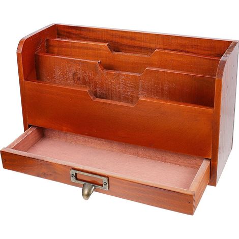 Boîte de rangement à tiroirs en bois SECFOU pour petits objets , robuste et empilable , idéale l'org (1/5)