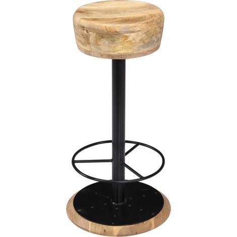 Maison Exclusive - Chaises de bar lot de 2 bois de manguier solide (1/5)