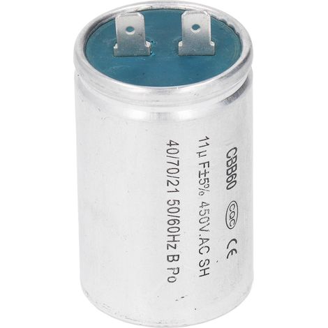 Condensateur de démarrage 11µF, résistance d'isolement élevée, pour générateur et moteur, 450V CA