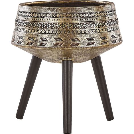Blumentopf mit Beinen VARDIANI 50 cm Gold