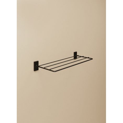 COSMIC Next porte-serviette de salle de bain barre de serviette noir mat (50CM) (1/4)