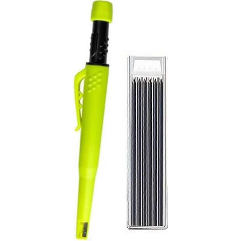 Ensemble de crayons de charpentier solides, porte-mine à trou profond de 2,8 mm, marqueur D (1/5)