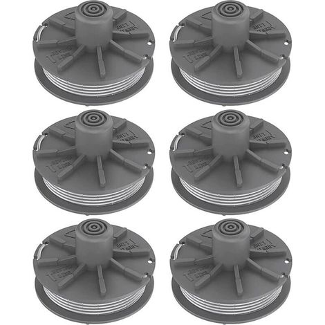 Lot de 6 bobines de fil pour débroussailleuse Gardena 5307-20, pour Easycut 400 Art. 8846, EasyCut 400/25 Art. 9807, ComfortCut450 Art.8847 (1/4)