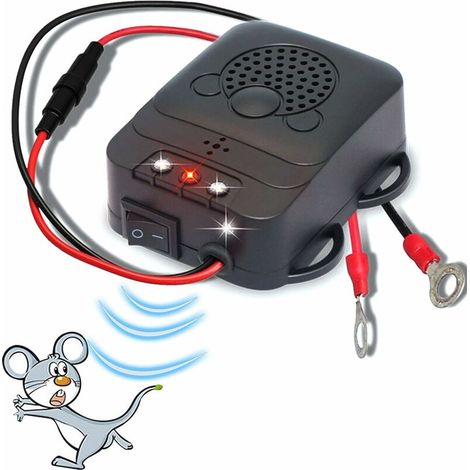 Repellente per auto ad ultrasuoni, repellente anti-insetti con luci stroboscopiche a LED per fienili e cucine