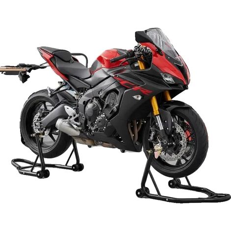 Support de levage de moto, construction en acier, compatibilité universelle, noir (1/2)