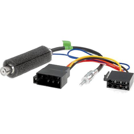 Kit Adaptateur Antenne DIN M ISO F Booster compatible avec Audi Seat VW - ADN-AA