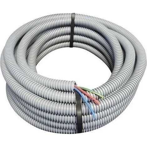 Electraline ICTA Tubo elettrico prefilato 10m nero 3G2.5