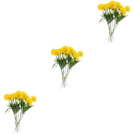 30pièces Fleurs De Pissenlit Artificielles Réalistes pour Décorations Et Arrangements Floraux Ornements (1/5)