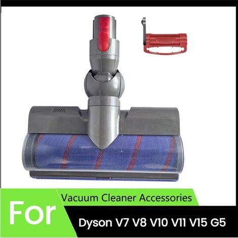 Tête de Brosse à Rouleau Souple électrique avec Bouton de Commutation pour Aspirateur pour V7 V8 V10 V11 V15 avec Voyants LED Verts (1/2)
