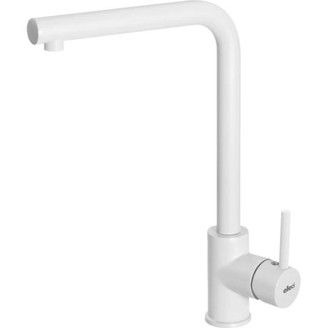 Elleci MGKTRA40 Trail Miscelatore Monocomando Cucina canna girevole 360° Granitek Matt 32,3 cm colore Nero Bianco (1/2)