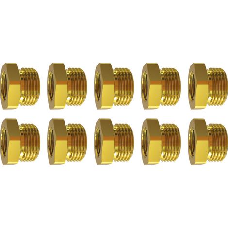 Riegler Reduziernippel-Set, 1/2 - 1/4 Zoll, 10-teilig 10 Stk