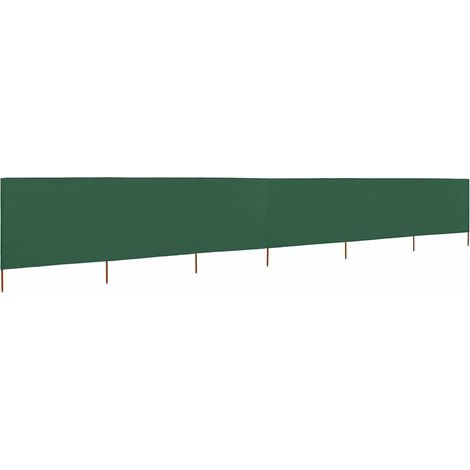 6-teiliges Windschutzgewebe 800 x 80 cm Grün