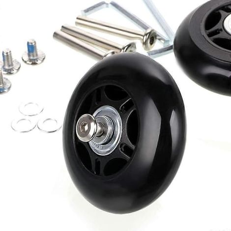 75 x 24 mm Ersättningshjul pour Bagage Resväska, Set de 2