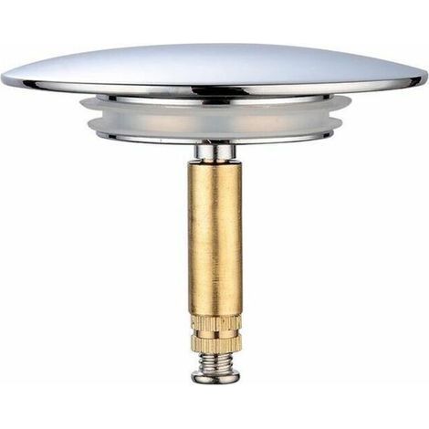 Bonde de baignoire. bonde de baignoire universelle à double joint. réglable en hauteur 70 mm. bonde de lavabo. laiton trempé avec finition chromée. bonde de salle de bain antidérapante (1/3)