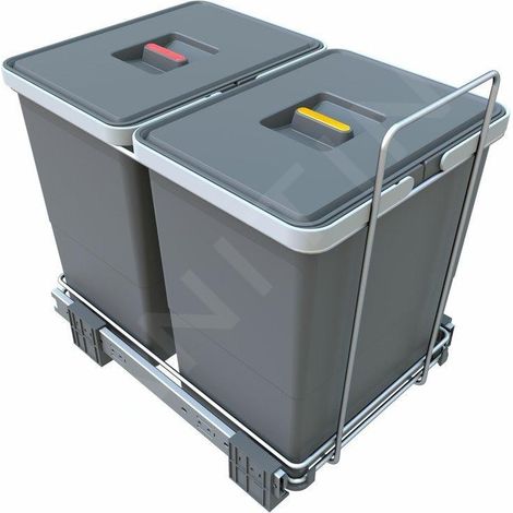 Elletipi Ecofil - Poubelle intégrée, divisée, 36 L PF01 34B2 (1/5)