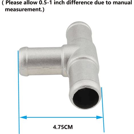 Connecteur de durite de refroidissement en aluminium compatible avec moteur 1.8T - Réf. 8720737780 (1/5)