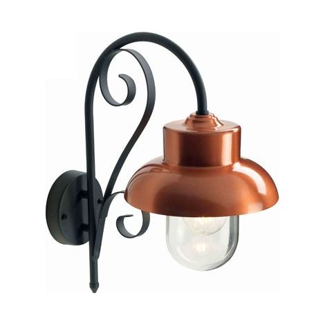 LAMPADA PARETE APPLIQUE ESTERNO GRIGIO RAME E27 SOVIL 330-38 (1/3)