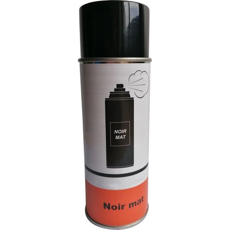Bombe aerosol peinture noir mat