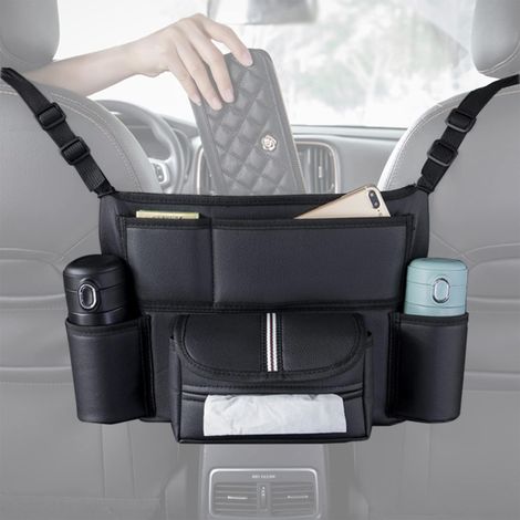 Organisateur Voiture,Filet de Rangement Voiture Entre les Sièges Auto, pour Voiture Sac Porte-monnaie (1/5)