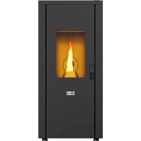 stufa a pellet ermetica canadian stove "design evo" nero 7 kw (1/3)
