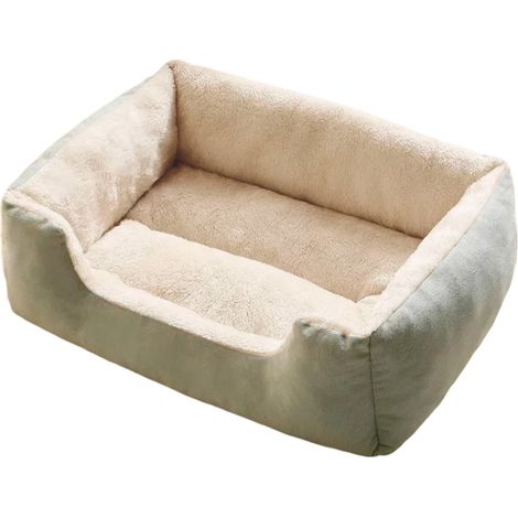 - Bord Surélevé Pour Soutien Tête Et Cou - Fond Antidérapant Respirant - Tissu Daim Agneau Intérieur Et Peluche Courte Extérieure - Lavable En Machine - 1 Pièce