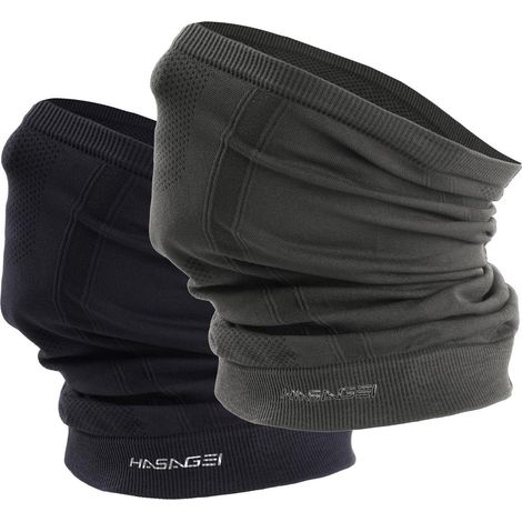 Halbe Sturmhaube atmungsaktiv für Sport & Outdoor, Herren & Damen, Schwarz+Grau (1/5)