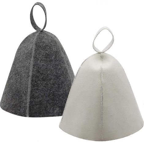 Chapeau de sauna, lot de 2 chapeaux de sauna en feutre, chapeau de sauna unisexe, accessoires de sauna, bonnet de sauna en feutre. (1/5)